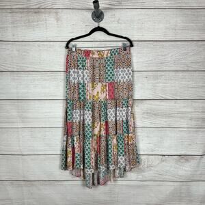 Democracy Multicolor Patchwork Midi Skirt
